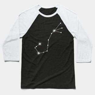 Scorpio on Black Baseball T-Shirt